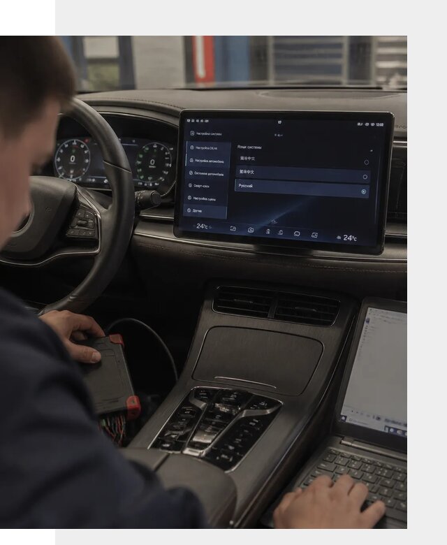 Русификация автомобиля BYD HAN для эксплуатации в Сосновоборске